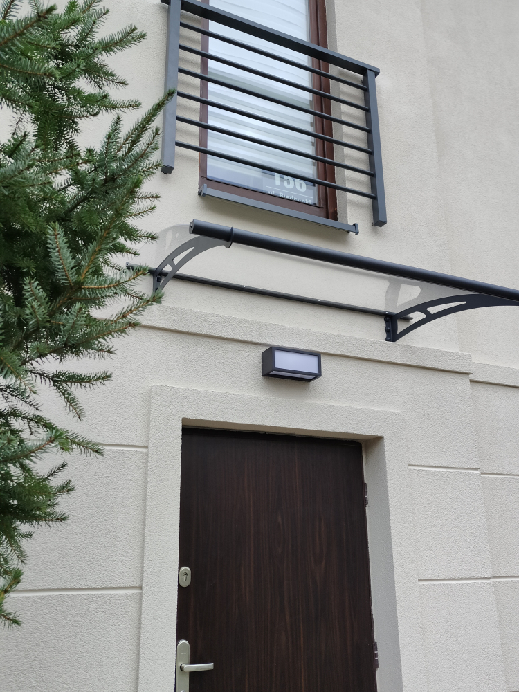 Luifel over deur Aquila 1,50 m Palram - Canopia antraciet