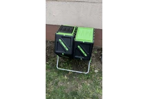 Tuinpunt roterende composteerbak Dual 2x70l