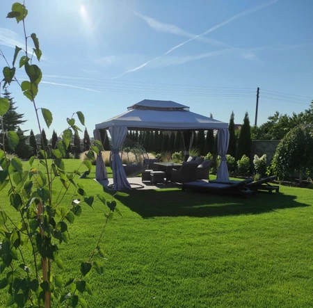 Dakbedekking voor paviljoen Valencia 3x4m grijs Garden Point