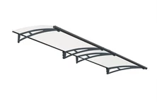 Aluminium deurluifel Aquila 3 m Palram - Canopia antraciet