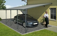 Carport Feria Palram - Canopia 4 x 6,06 m grijs