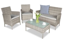 Rotan tuinset Calabria grijs Garden Point