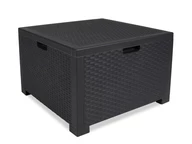 Tafel met kussenbox Technorattan Opbergruimte antraciet Bica