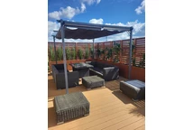 Antraciet terraspergola La Palma 3x4 Garden Point