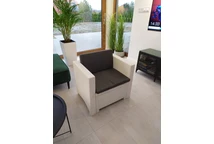 Witte Colorado Bica technorattan fauteuil