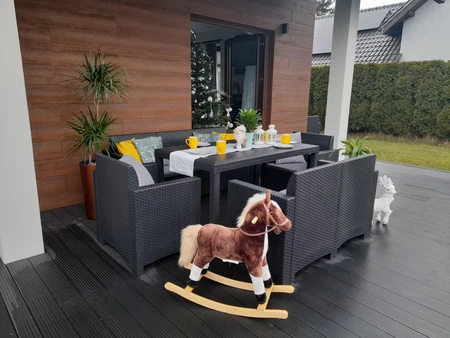 Colorado Coffee 7 antraciet Bica technorattan tuinset