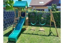 Houten speeltoestel met torentje Buckley Hill
