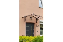 Elegante polycarbonaat deurluifel Lily Palram antraciet