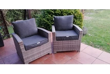 Technorattan fauteuils set Parma grijs Tuinpunt