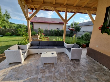 Technorattan set met verlengde bank Colorado Coffee 6 Max wit Bica