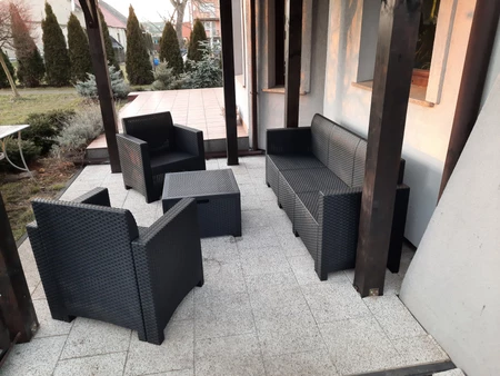 Nebraska Coffee Box 5 antraciet Bica technorattan meubelset met 3-zitsbank met box