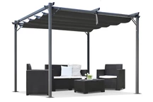 Antraciet terraspergola La Palma 3x3 Garden Point
