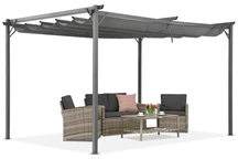 Antraciet terraspergola La Palma 3x4 Garden Point