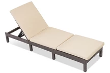 Bruin kunststof rotan ligbed Atlanta Garden Point