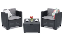 Colorado Terrace Box 2 antraciet Bica technorattan set met doos