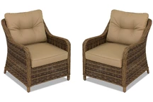 Fauteuil bruin Toledo Garden Point 2 stuks