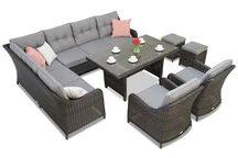 Garden Point Toledo Comida 7 antraciet hoekbankstel