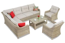 Garden Point technorattan set Toledo Corner 7 beige