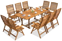 Houten tuinmeubelen Birma/Bombaj 10 Garden Point