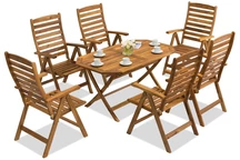 Houten tuinset Laos/Bombaj 6 Garden Point