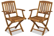 Houten tuinstoelen Delhi Garden Point - 2 stuks