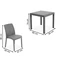 Technorattan meubelset bruin Dallas/Virginia 4 Bica