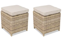 Kunststof rotan voor set Toledo beige Garden Point - 2 stuks