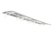 Moderne deurluifel Bordeaux 6,7m Palram - Canopia wit