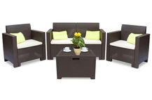 Nebraska 2 bruin technorattan set met commode