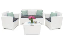 Nebraska 2 witte Bica technorattan set met commode