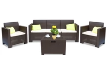Nebraska 3 bruine Bica technorattan set met commode