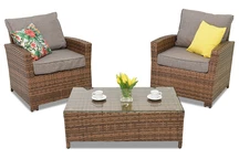 Parma Terras bruin Garden Point technorattan meubilair