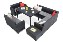 Technorattan set met hoek Comida 9 antraciet Bica