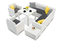 Technorattan set met hoek Dallas Nebraska 7 wit Bica