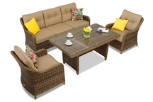 Toledo Apetito 5 bruin Garden Point technorattan set