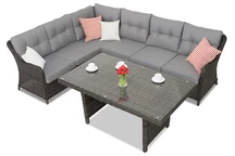 Tuinhoek met tafel Toledo Comida antraciet Tuinpunt