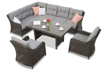 Tuinpunt technorattan set Toledo Comida 7 antraciet