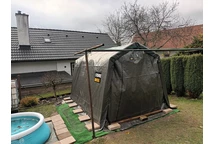 Garage tent Store Boss 2,4 x 3,6 m antraciet