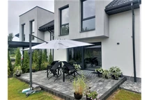 Siena grijze tuinparasol 3x3m Tuinpunt