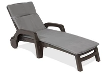 Tuin ligbed met kussen Miami Bica bruin