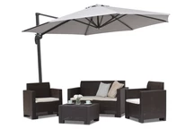 Zweefparasol Pisa 3,5m Garden Point grijs