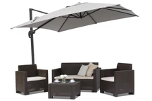 Zweefparasol Siena 3x3m Garden Point grijs