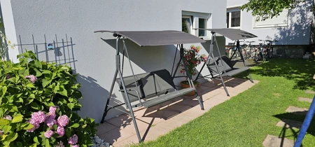 Florence Garden Point metalen tuinschommel grijs