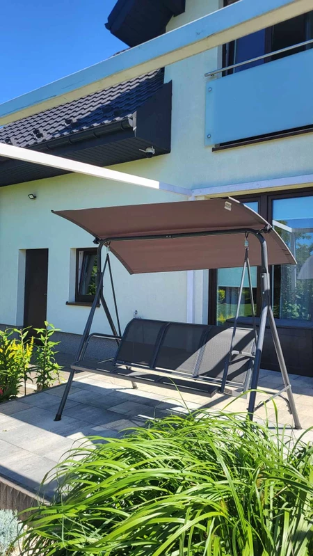 Metalen schommelbank Florence Garden Point grijs