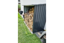 Ottawa metalen houtopslag 2,17 x 0,83m StoreBoss antraciet