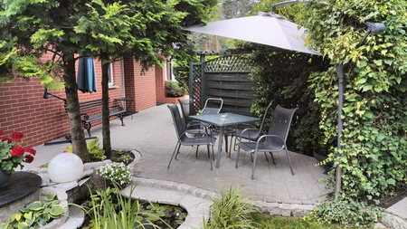 Zweefparasol Napels ∅3m Garden Point grijs