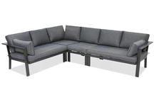 Aluminium hoekbank Sydney Garden Point antraciet