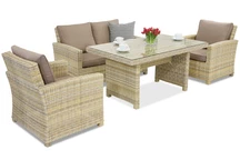 Bristol Apetito 4 Tuinpunt technorattan tuinmeubelen beige