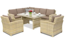 Bristol Comida 7 Garden Point technorattan tuinmeubelen beige