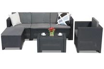 Colorado Relax Corner 5 antraciet Bica technorattan loungemeubelset